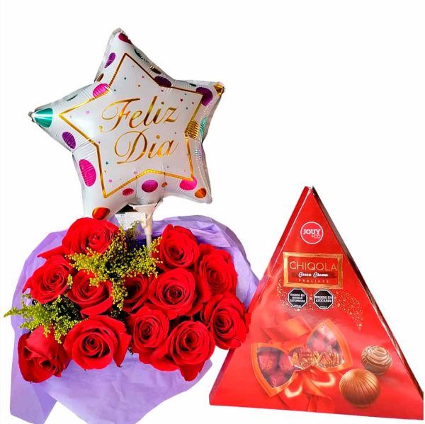 chocolates con rosas